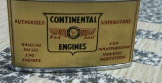 VINTAGE ADVERTISING FLAT LIGHTER CONTINENTAL ENGINES RED SEAL DIESEL TRUCK PARTS 3