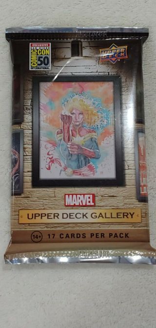 2019 Sdcc Comic Con Exclusive.  Marvel Upper Deck Gallery Trading Card Pack