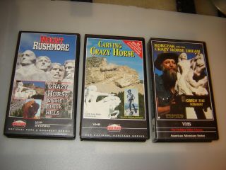 3 Vhs Tapes 1987 Korczak And The Crazy Horse Dream - Mount Rushmore