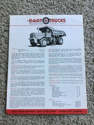 1957 Dart Heavy - Duty Trucks,  Model 35 - Sl,  Sales Sheet.