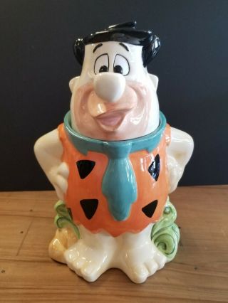 The Flintstones Ceramic Fred Flintstone Cookie Jar Hanna Barbera /