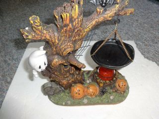 Yankee Candle Halloween Ghost Tree / Web Figurine