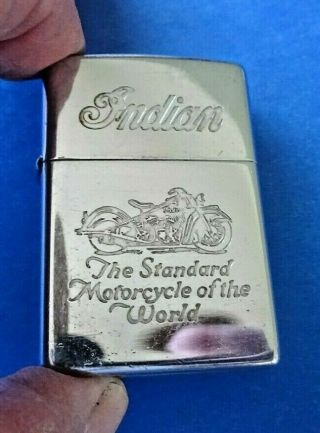 Zippo Advertising Lighter Indian Motorcycle