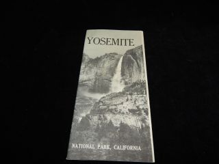 Vintage Pamphlet,  Yosemite National Park Visitors Guide,  1960 