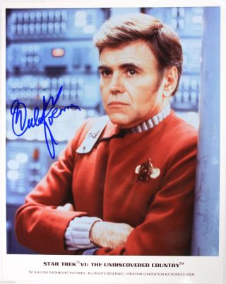 Walter Koenig Autographed 8 " X10 " Photo As Chekov In Star Trek® Vi