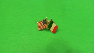 Italy Usa Flag Pin Badge Tie Tack Lapel Italian American