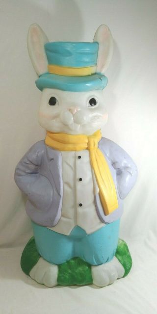 Vintage 1993 Easter Bunny Blow Mold Peter Cottontail Rabbit 36 " Plastic Empire