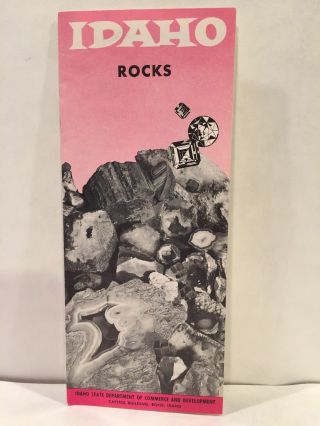 1960 Idaho Rocks Gem Location Guide With Maps State Dept Of Commerce Brochure