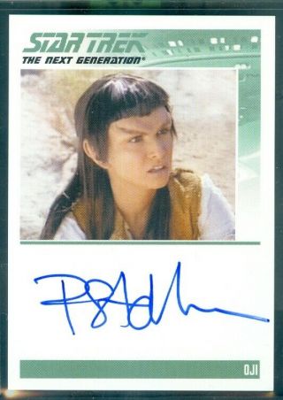 Star Trek Tng Portfolio Prints Ser 2 Pamela Segall As Oji Auto Card