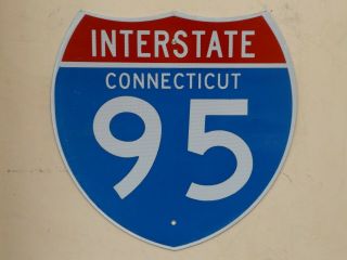 Connecticut I - 95 Interstate Highway 95 Route Road Traffic Sign Shield Real