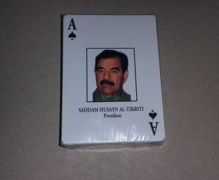 Iraq War Most Wanted 52 Playing Cards - Saddam Hussein Al Tikritti