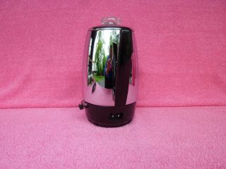 Vintage 1960s General Electric Chrome 10 - Cup Percolator Coffee Pot Maker 2