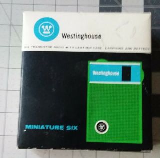 Westinghouse 6 Transistor Radio In The Box With Earphone & Paperwork