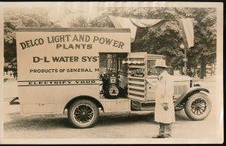 1920s G.  M.  C.  Press Photo Delco Light & Power Plants Truck