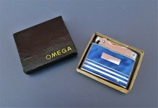 Vintage Omega Benzine Petrol Lighter In Work Conditions