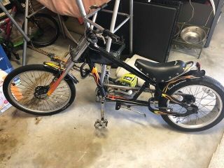 Schwinn Stingray Bike Occ Chopper Black/orange Flames 20 "