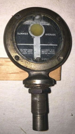 Antique Boyce Motometer Radiator Cap - Long Island City N.  Y.  - First Patent 1913