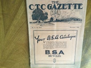 Ctc Gazette 1923 November Olympia Show Review