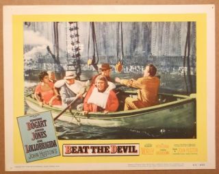 Beat The Devil 1953 Lobby Card / Poster Humphrey Bogart Gina Lollobrigida