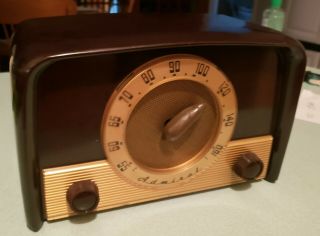 Vintage Admiral Tube Am Radio Model 5e22 An