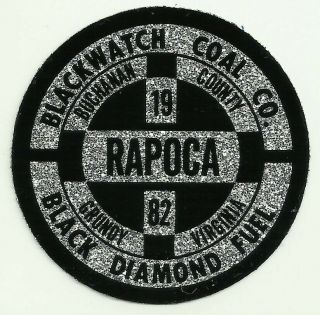 Rapoca Black Watch Coal Co.  Black Diamond Fuel Vintage Mining Sparkle Sticker