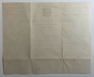 Vintage National Biscuit Company Billhead Envelope Nabisco York 1905 3