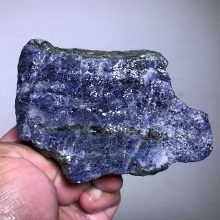 Gem Blue Iolite Rough 1.  5 Lbs From India - Top Quality