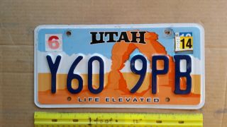 License Plate,  Utah,  Life Elevated,  Hologram,  Arches National Park,  Y 60 9 Pb