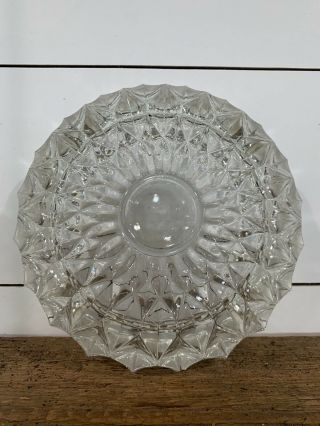 Vintage Clear Cut Glass Crystal Ashtray 7 