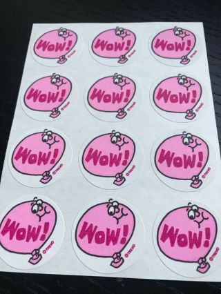 1980s Trend Scratch And Sniff Matte Bubblegum Wow Stinky Stickers Full Sheet
