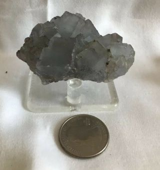 Pale Blue Fluorite Minerva Mine Hardin Co.  Illinois 3