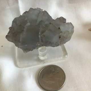 Pale Blue Fluorite Minerva Mine Hardin Co.  Illinois 4