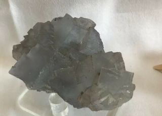 Pale Blue Fluorite Minerva Mine Hardin Co.  Illinois 7