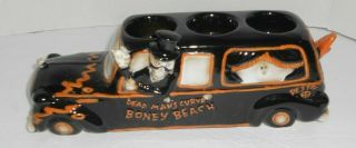 Yankee Candle Boney Bunch 2013 Boney Hearse Multi Tea Light Holder Surfing Beach