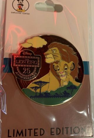 Disney Employee Center Dec Lion King 25th Anniversary Le 150 Pin
