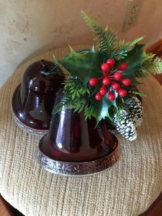 Vintage 1980 Christmas Lighted 3 Bells Of Noel By The Carolites Musical Carols