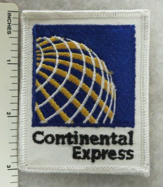 1980s Vintage Continental Express Airlines Patch Insignia Obsolete