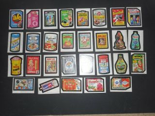 1975 Topps Wacky Packages 13th Series 13 Complete Sticker Set 29/30 Vg -