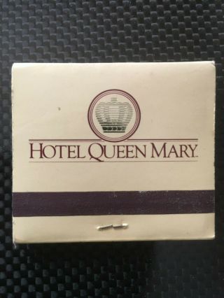 Vintage Matchbook Hotel Queen Mary Long Beach California Matches Antique