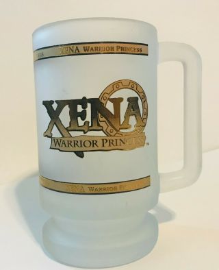 Xena Warrior Princess Glass Mug 1997 Edition Rare