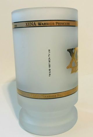 Xena Warrior Princess Glass Mug 1997 Edition RARE 2