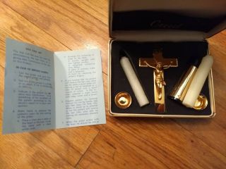 Vintage Creed Sick Call Set Last Rights Catholic in Case 3