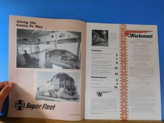 Warbonnet 1999 3rd quarter Santa Fe Railway Historical & Modeling Society 2