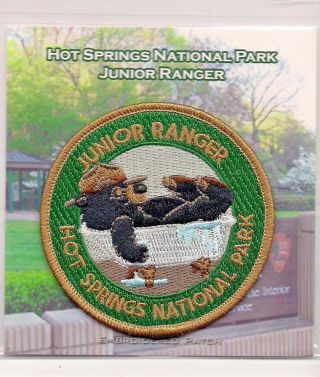 Hot Springs National Park Souvenir Junior Ranger Patch