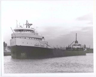 Great Lakes Freighter Ernest R.  Breech Ford Motor Co.  8x10 B/w Photo