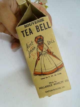 Antique Aunt Jemima Bell Souvenir Tea Bell Black Americana Baton Rouge LA Vtg 6