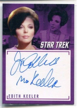 2018 Rittenhouse Women Of Star Trek Autograph Joan Collins As Edith Keeler