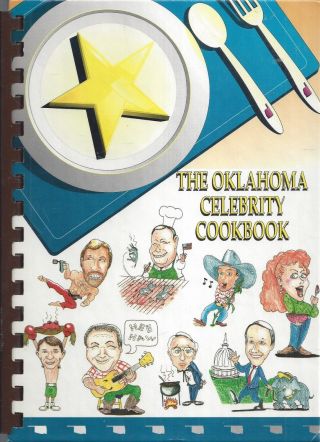 Oklahoma City Ok 1991 Oklahoma Celebrity Cook Book Photos Bios Gourmet Recipes