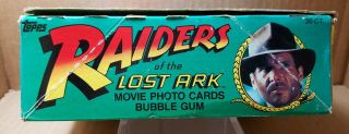 1981 Topps Indiana Jones Raiders Of The Lost Ark Wax Box 3