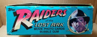 1981 Topps Indiana Jones Raiders Of The Lost Ark Wax Box 5